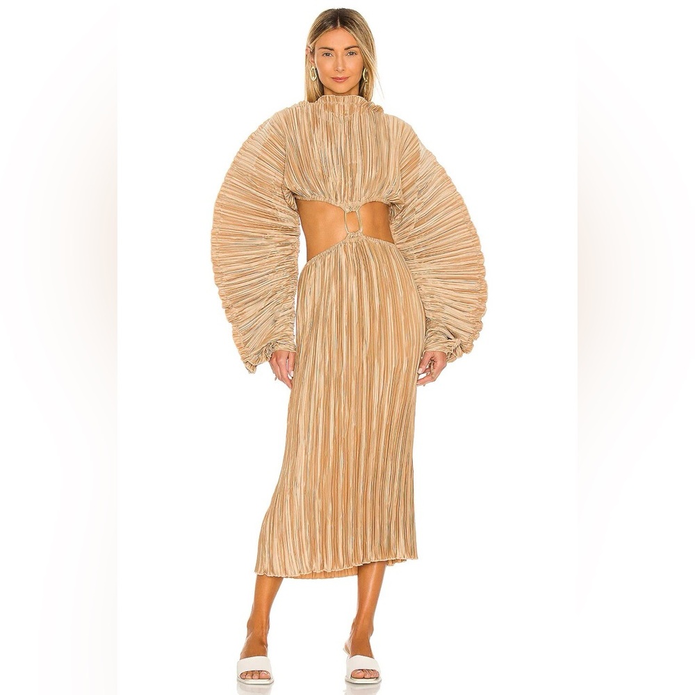 Cult Gaia Akilah Dress Light Camel